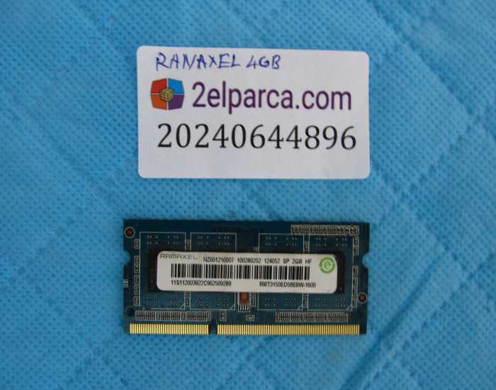 RAMAXEL 4GB DDR3 PC3L 1600 RAM BELLEK ORİJİNAL ÜRÜN