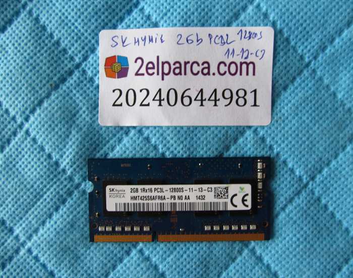 SKHYNİX 2GB DDR3L 12800S 11-13-C3 RAM BELLEK ORJİNAL ÜRÜN