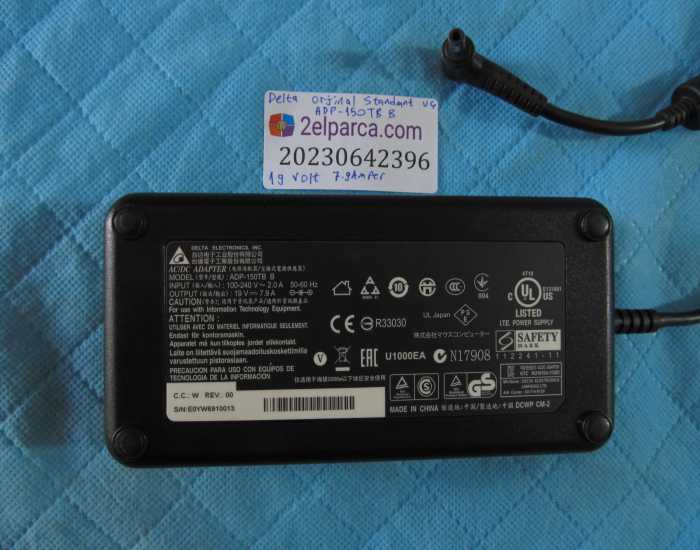  ADP-150TB B ADAPTÖR 19.5V 9.23A 5.5*2.5mm Notebook Adaptör Şarj Aleti
