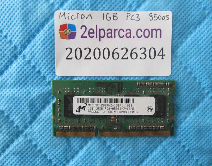 MİCRON DDR3 1GB 8500SMHZ RAM BELLEK